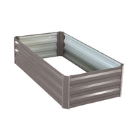 Thumbnail for Wallaroo Garden Bed 120 x 60 x 30cm Galvanized Steel - Grey