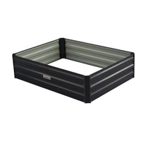 Thumbnail for Wallaroo Garden Bed 120 x 90 x 30cm Galvanized Steel - Black