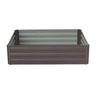 Thumbnail for Wallaroo Garden Bed 120 x 90 x 30cm Galvanized Steel - Grey