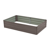 Thumbnail for Wallaroo Garden Bed 150 x 90 x 30cm Galvanized Steel - Grey