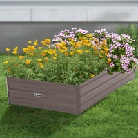 Thumbnail for Wallaroo Garden Bed 150 x 90 x 30cm Galvanized Steel - Grey