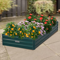 Thumbnail for Wallaroo Garden Bed 210 x 90 x 30cm Galvanized Steel - Green