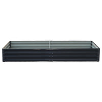 Thumbnail for Wallaroo Garden Bed 240 x 120 x 30cm Galvanized Steel - Black