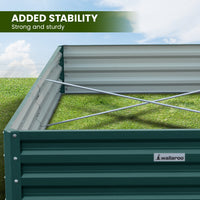 Thumbnail for Wallaroo Garden Bed 240 x 120 x 30cm Galvanized Steel - Green