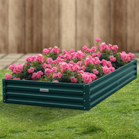 Thumbnail for Wallaroo Garden Bed 240 x 120 x 30cm Galvanized Steel - Green