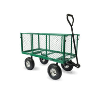 Thumbnail for Wallaroo Steel Mesh Garden Trolley Cart - Green