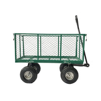 Thumbnail for Wallaroo Steel Mesh Garden Trolley Cart - Green