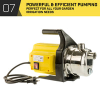 Thumbnail for HydroActive 800w Weatherised Water Pump Without Controller- Yellow