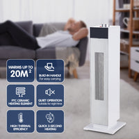 Thumbnail for Pronti Electric Tower Heater PTC Ceramic 2000W White