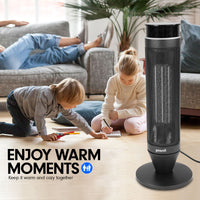 Thumbnail for Pronti Electric Tower Heater 2000W Remote Portable - Black