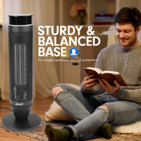 Thumbnail for Pronti Electric Tower Heater 2000W Remote Portable - Black