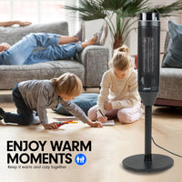 Thumbnail for Pronti Electric Tower Heater 2000W Ceramic Portable Remote - Black