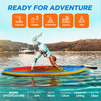 Thumbnail for Kahuna Hana Inflatable Stand Up Paddle Board 10FT w/ iSUP Accessories