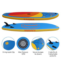 Thumbnail for Kahuna Hana Inflatable Stand Up Paddle Board 10FT w/ iSUP Accessories