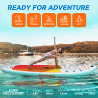 Thumbnail for Kahuna Hana Inflatable Stand Up Paddle Board 11FT SUP Paddleboard