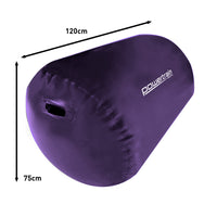 Thumbnail for Powertrain Sports Inflatable Air Exercise Roller Gymnastics Gym Barrel 120 x 75cm Purple