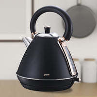 Thumbnail for Pronti 1.7L Rose Trim Collection Kettle - Black