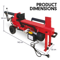 Thumbnail for Yukon 12 Ton Electric Hydraulic Log Splitter Wood Timber Firewood Block Cutter