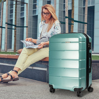 Thumbnail for Olympus Artemis 28in Hard Shell Suitcase  ABS+PC - Electric Teal