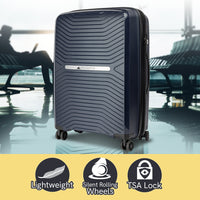 Thumbnail for Olympus Astra 20in Lightweight Hard Shell Suitcase - Aegean Blue