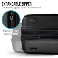 Thumbnail for Olympus  Astra 24in Lightweight Hard Shell Suitcase - Obsidian Black