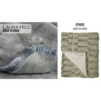 Thumbnail for Laura Hill Mink Blanket Double Sided Queen Size Soft Plush Bed Faux Throw Rug 220 X 240cm