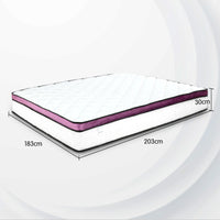 Thumbnail for Laura Hill King Mattress Visco Cool Gel Infused Memory Foam Euro Top Pocket Spring 30cm