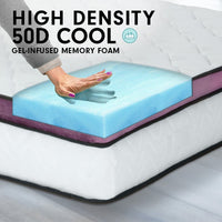 Thumbnail for Laura Hill King Mattress Visco Cool Gel Infused Memory Foam Euro Top Pocket Spring 30cm