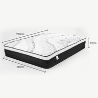 Thumbnail for Laura Hill King Single Double Mattress Bed Size Euro Top 5 Zone Spring Foam 32cm