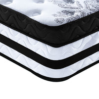 Thumbnail for Laura Hill Double Mattress Bed Size Euro Top 5 Zone Spring Foam 34cm Bedding Pocket