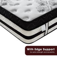 Thumbnail for Laura Hill Single Mattress Bed Size Euro Top 5 Zone Spring Foam 34cm Bedding