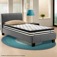 Thumbnail for Laura Hill Single Mattress Bed Size Euro Top 5 Zone Spring Foam 34cm Bedding