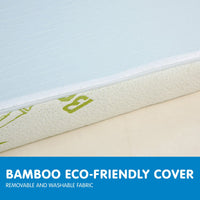 Thumbnail for Laura Hill Cool Gel Memory Foam Mattress Topper Bamboo Fabric Cover Double