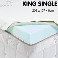 Thumbnail for Laura Hill Cool Gel Memory Foam Mattress Topper - King Single