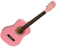 Thumbnail for Karrera 34in Acoustic Wooden Childrens Guitar - Pink