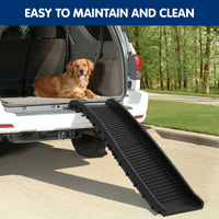 Thumbnail for Furtastic Foldable Car Dog Ramp Vehicle Ladder Step Stairs - Black