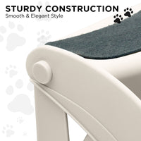 Thumbnail for Furtastic 38cm Foldable Pet Stairs Ramp - White