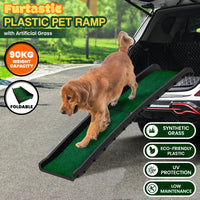 Thumbnail for Furtastic Foldable Plastic Dog Ramp with Synthetic Grass