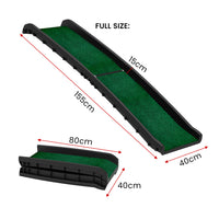 Thumbnail for Furtastic Foldable Plastic Dog Ramp with Synthetic Grass