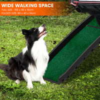 Thumbnail for Furtastic Foldable Plastic Dog Ramp with Synthetic Grass