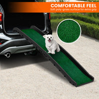 Thumbnail for Furtastic Foldable Plastic Dog Ramp with Synthetic Grass