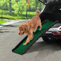 Thumbnail for Furtastic Foldable Plastic Dog Ramp with Synthetic Grass