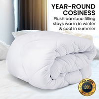 Thumbnail for Laura Hill 800GSM Microfibre Bamboo Quilt Comforter Doona - Queen