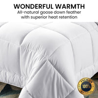 Thumbnail for Laura Hill 700GSM Goose Down Feather Comforter Doona - Super King