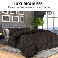 Thumbnail for Laura Hill 600GSM Faux Mink Comforter Quilt Duvet Doona - Queen