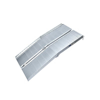 Thumbnail for Rigg Aluminium Portable Non-slip Wheelchair Ramp 4ft - Silver