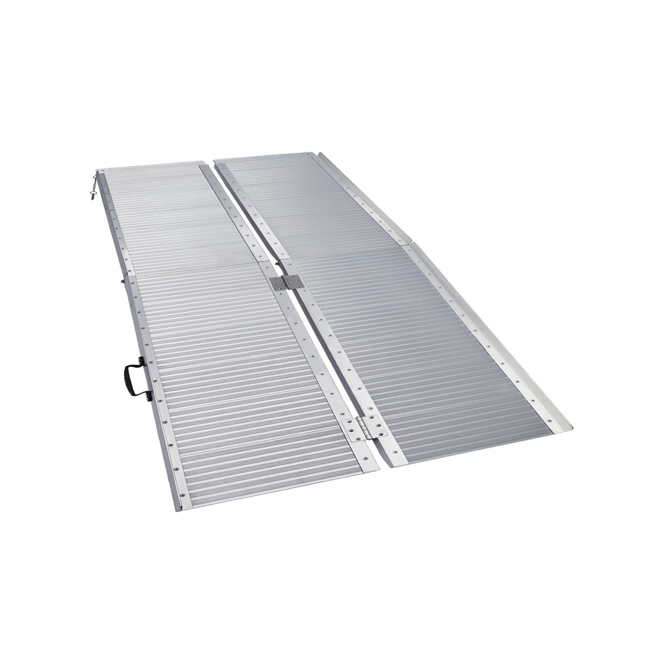 Rigg Aluminium Portable Non-slip Wheelchair Ramp 4ft - Silver