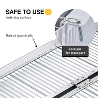 Thumbnail for Rigg Aluminium Portable Non-slip Wheelchair Ramp 4ft - Silver