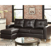 Thumbnail for Sarantino Corner Sofa Lounge Couch Modular Furniture Chair Home Faux Leather Chaise Brown