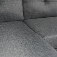 Thumbnail for Sarantino Linen Corner Sofa Lounge Couch Modular Furniture L Chair Home Chaise Grey